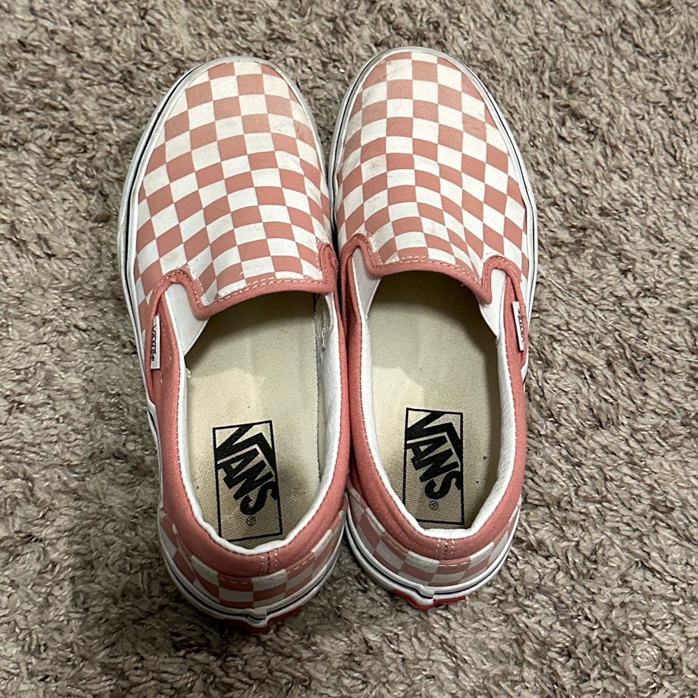 Vans pink checkered